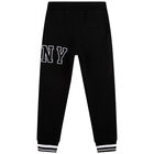 Boys Black Logo Joggers, 1, hi-res