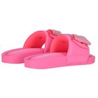 Girls Pink Butterfly Sliders, 1, hi-res