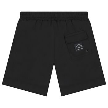 Boys Black Logo Swim Shorts