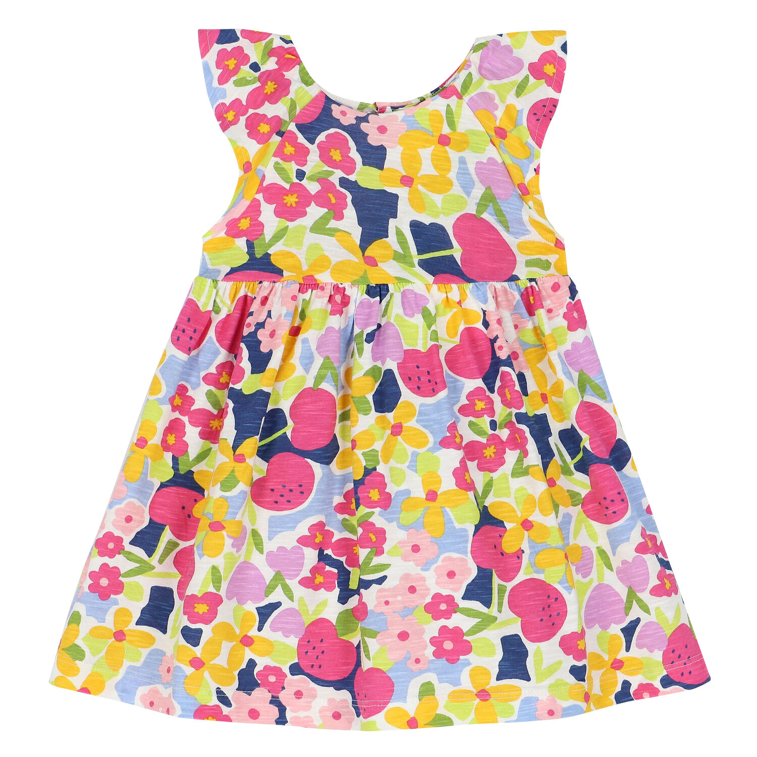 Younger Girls Multi-Colored Floral Dress Set, 1, hi-res