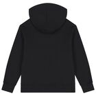Black Logo Hooded Top, 2, hi-res