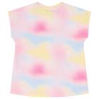 Girls Pink & Yellow Logo T-Shirt, 1, hi-res