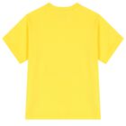 Boys Yellow & White Cotton Logo Shorts Set, 3, hi-res