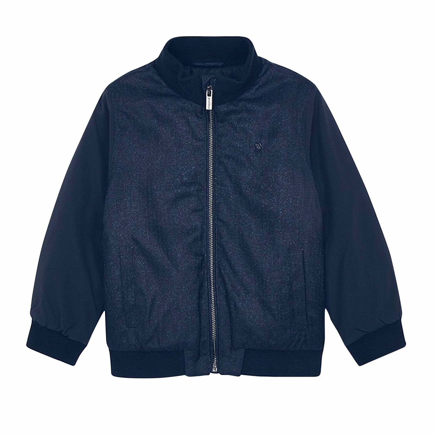 Boys Navy Blue Bomber Jacket, 1, hi-res
