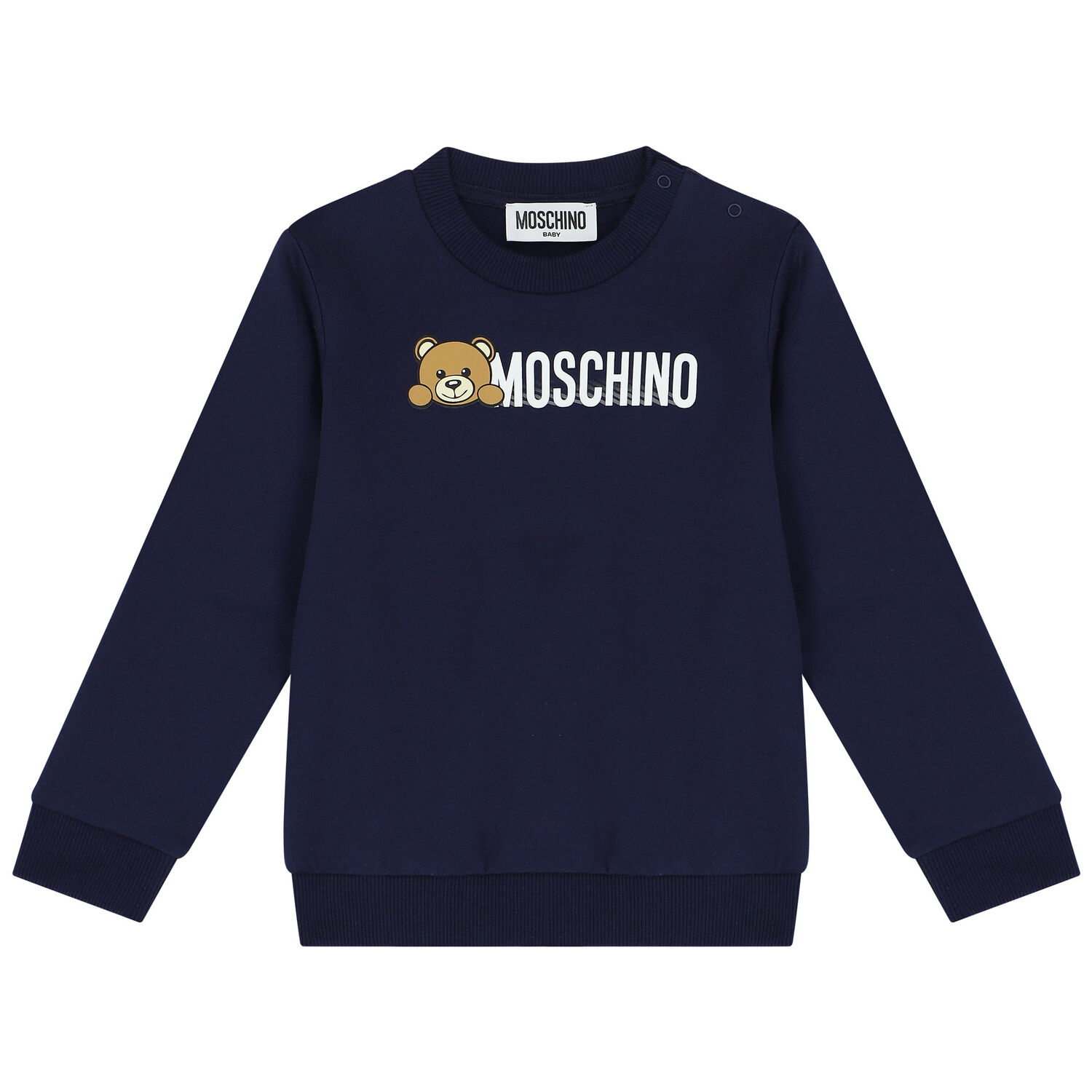 Navy Blue Teddy Bear Logo Sweatshirt, 2, hi-res