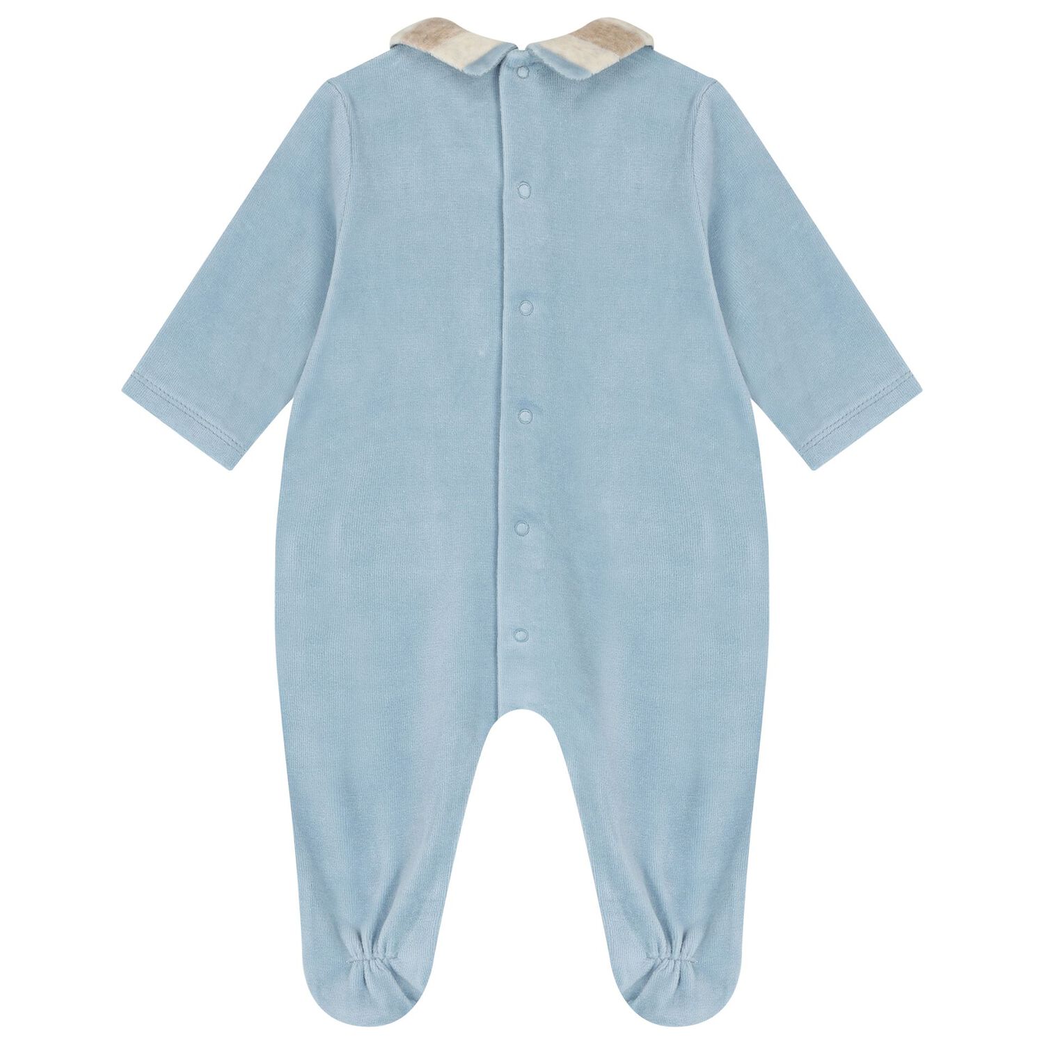 Baby Boys Blue Logo Babygrow, 1, hi-res