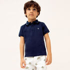Boys Navy & Ivory Logo Shorts Set, 1, hi-res