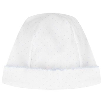 Baby Boys White & Blue Bunny Hat