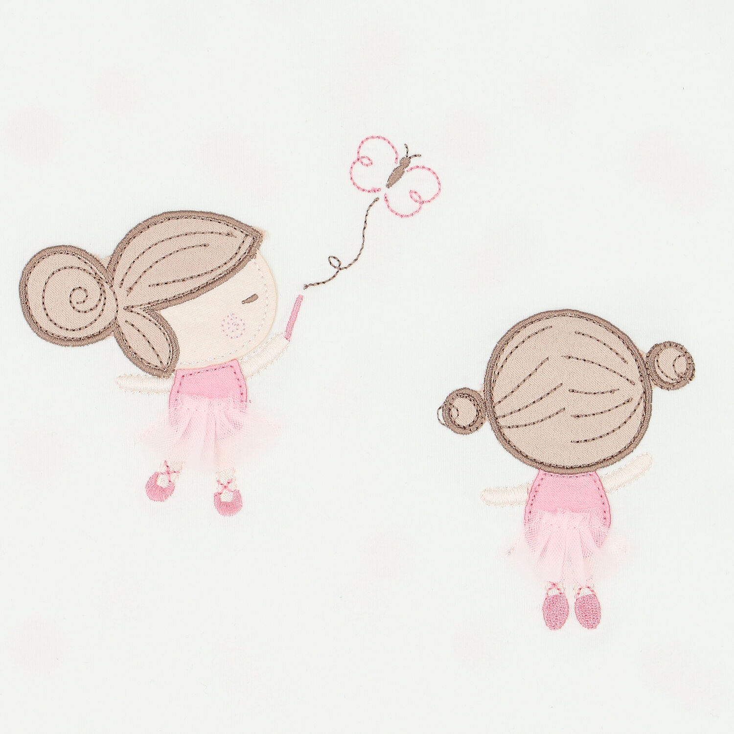 Baby Girls Pink & White Ballerina Blanket, 1, hi-res