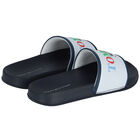 White & Navy Logo Sliders, 1, hi-res