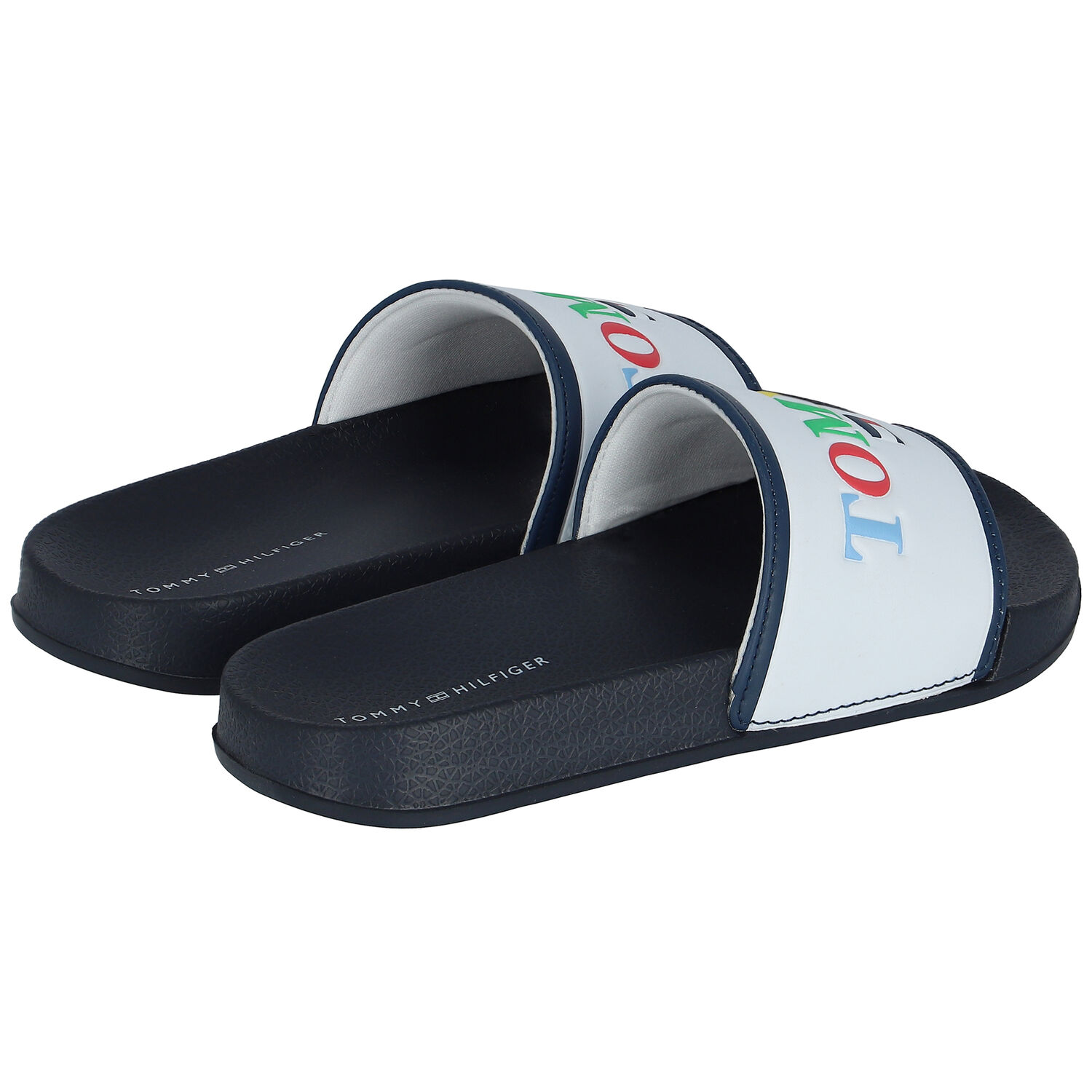 White & Navy Logo Sliders, 1, hi-res