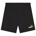 Boys Black Logo Shorts Set, 1, hi-res