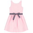 Girls Pink Logo Dress, 1, hi-res