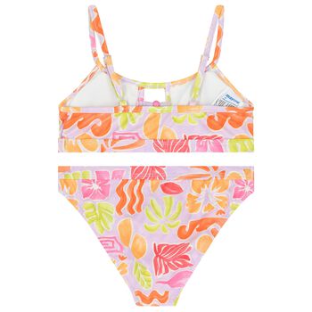 Girls Lilac Abstract Bikini