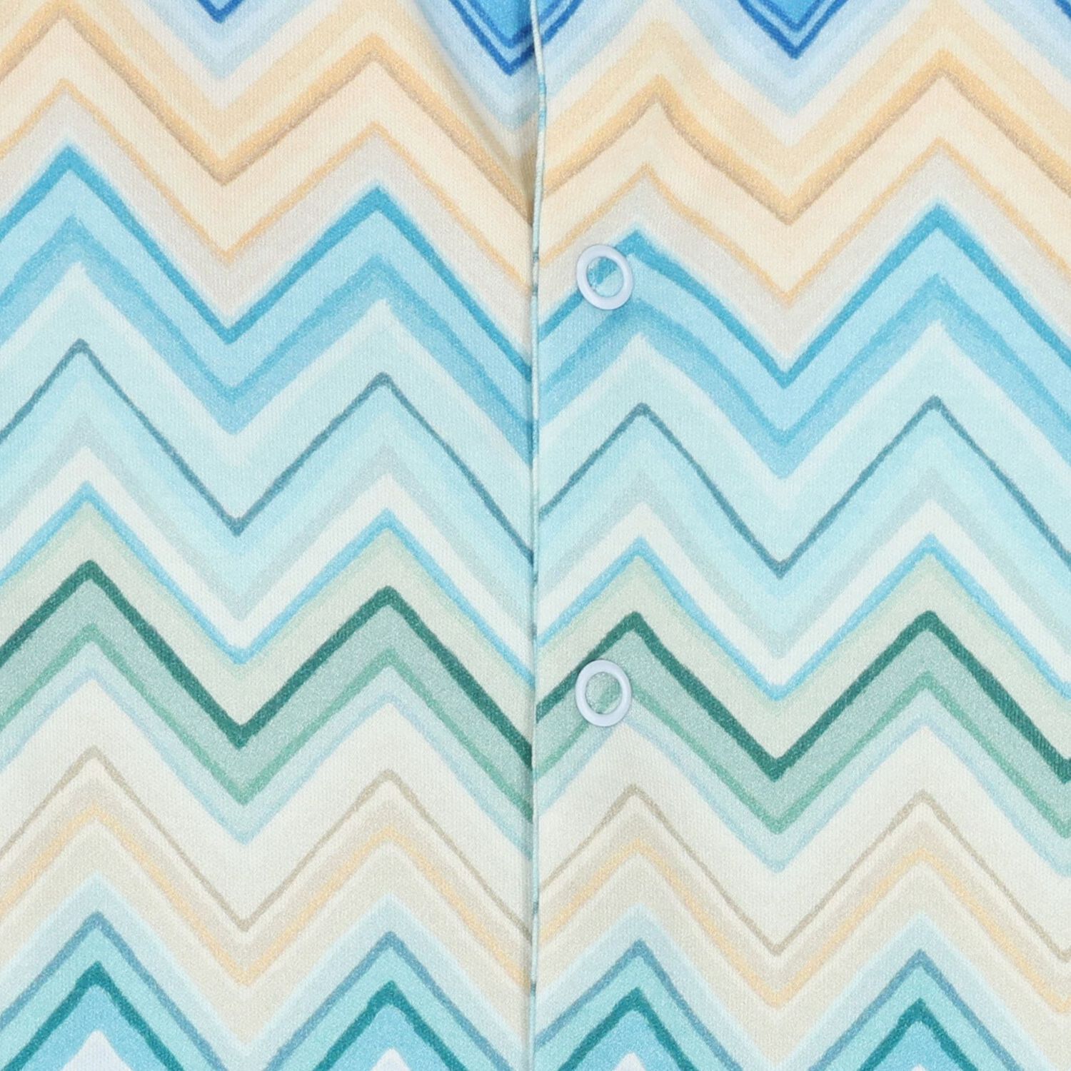 Blue & Yellow Zig Zag Babygrow Set, 2, hi-res