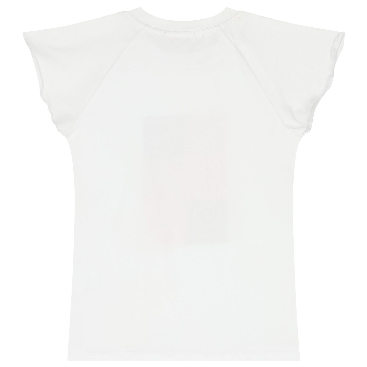 Girls White Logo T-Shirt, 1, hi-res