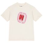 Girls Ivory Logo T-Shirt, 2, hi-res