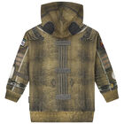 Khaki Green Space Suit Hooded Top, 1, hi-res