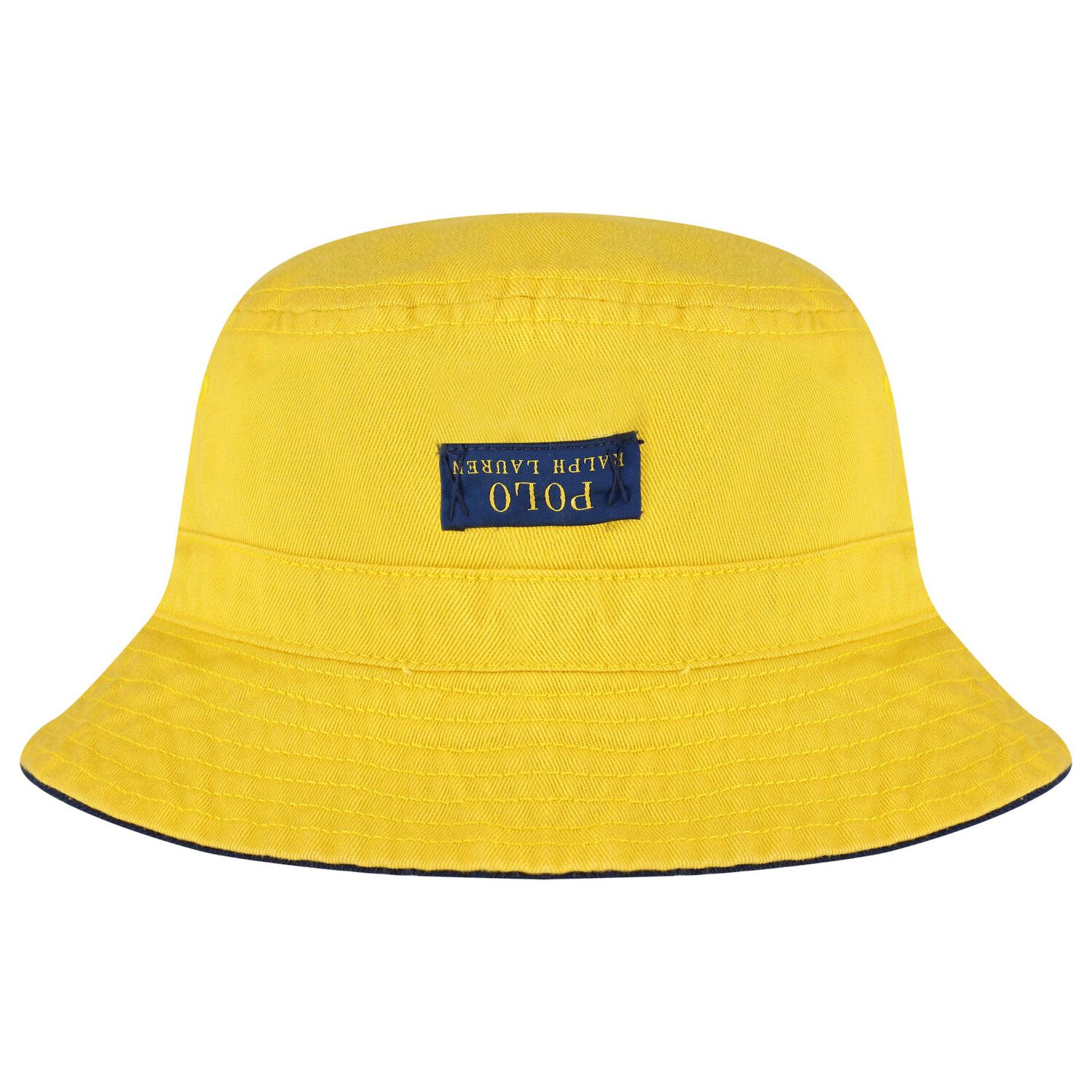Boys Navy Blue & Yellow Reversible Hat, 1, hi-res