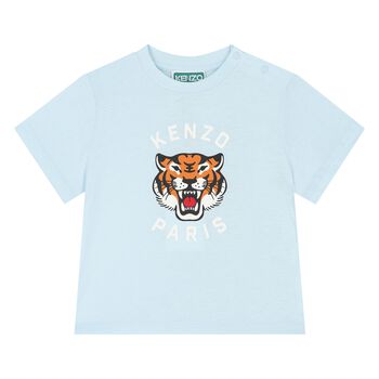Younger Blue Tiger Logo T-Shirt