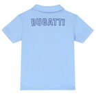 Younger Boys Blue Logo Polo Shirt, 1, hi-res