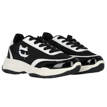 Girls Black Choupette Trainers