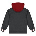 Boys Grey, White & Red Tracksuit (3 Piece), 1, hi-res