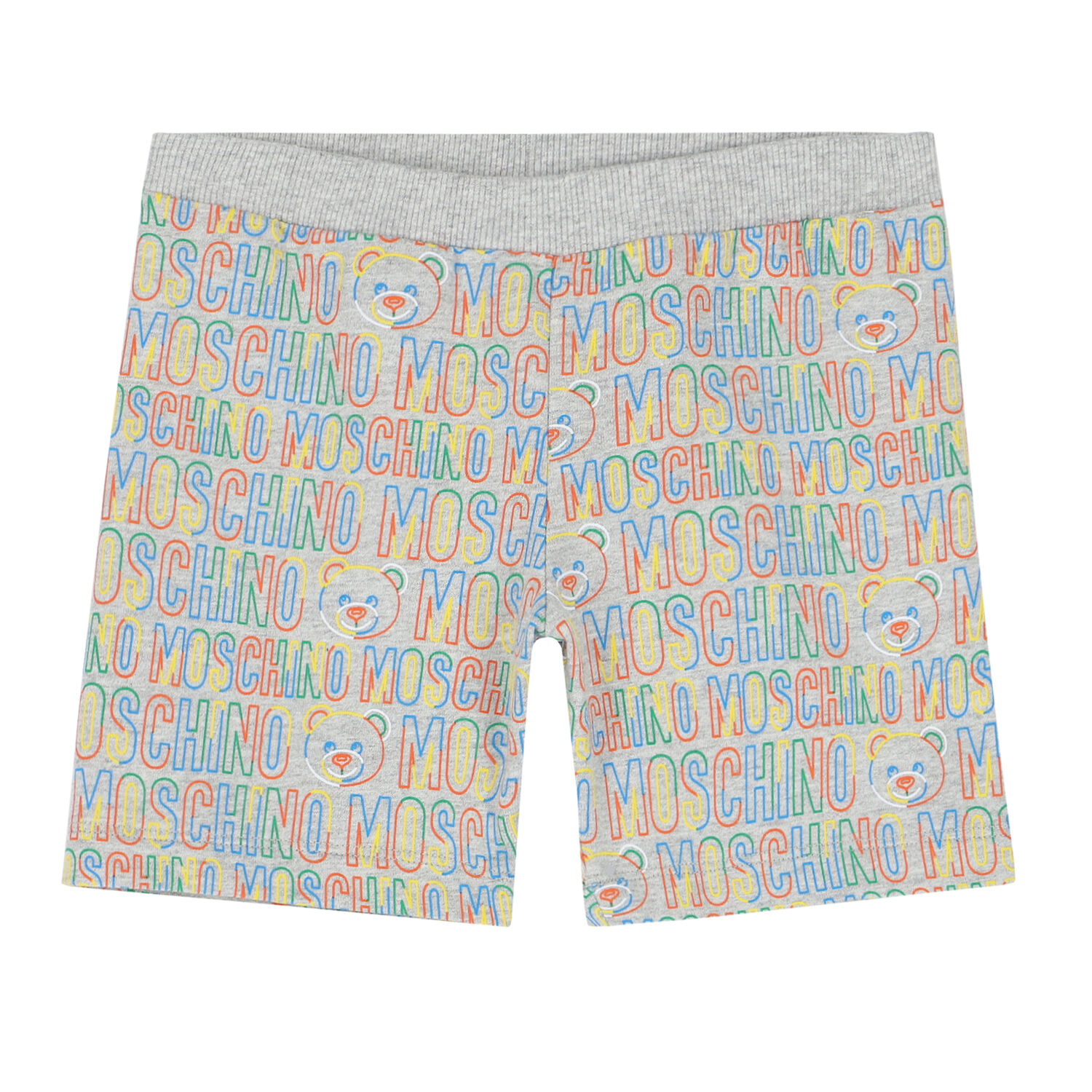 Younger Boys Grey Teddy Logo Shorts, 1, hi-res image number null
