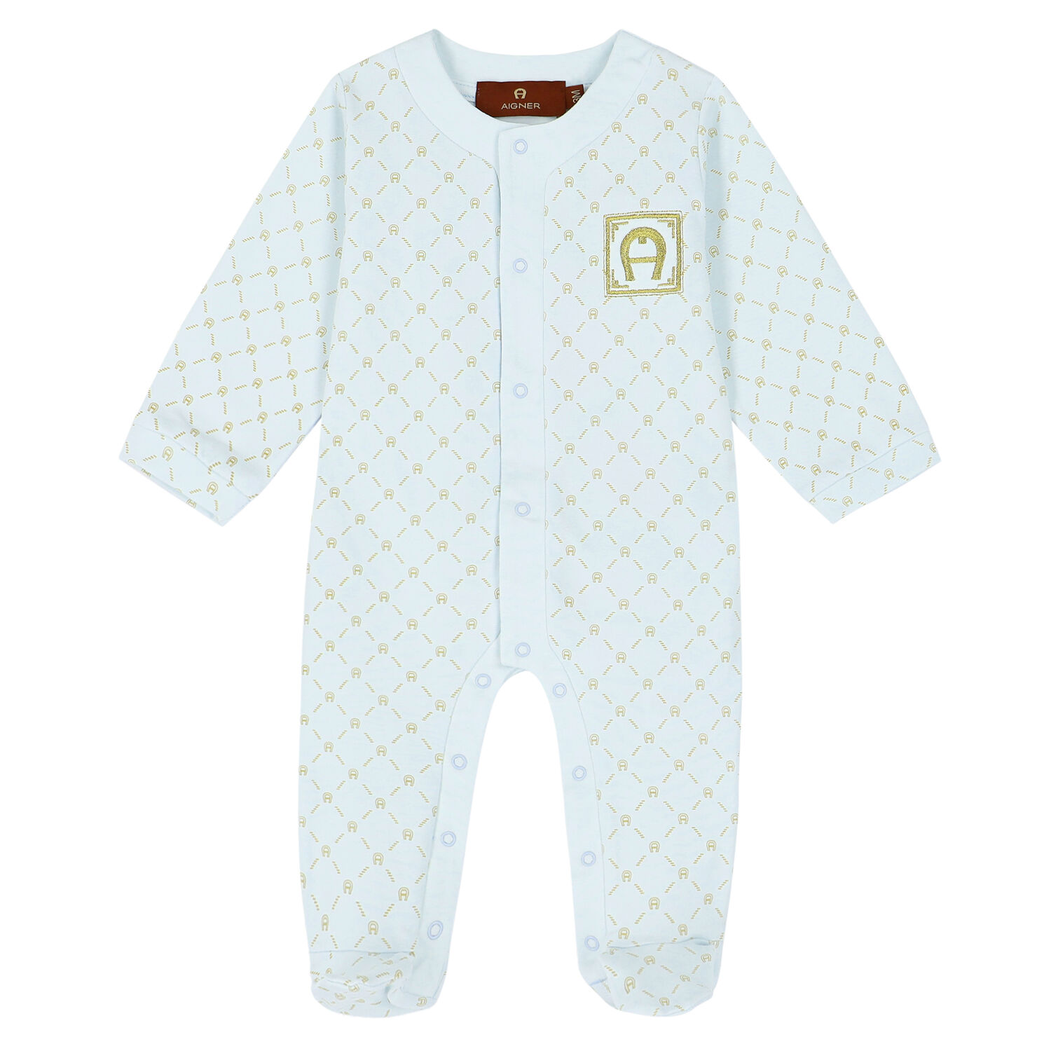 Blue Logo Babygrow, 2, hi-res