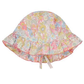 Younger Girls Blue, Yellow & Pink Liberty Hat