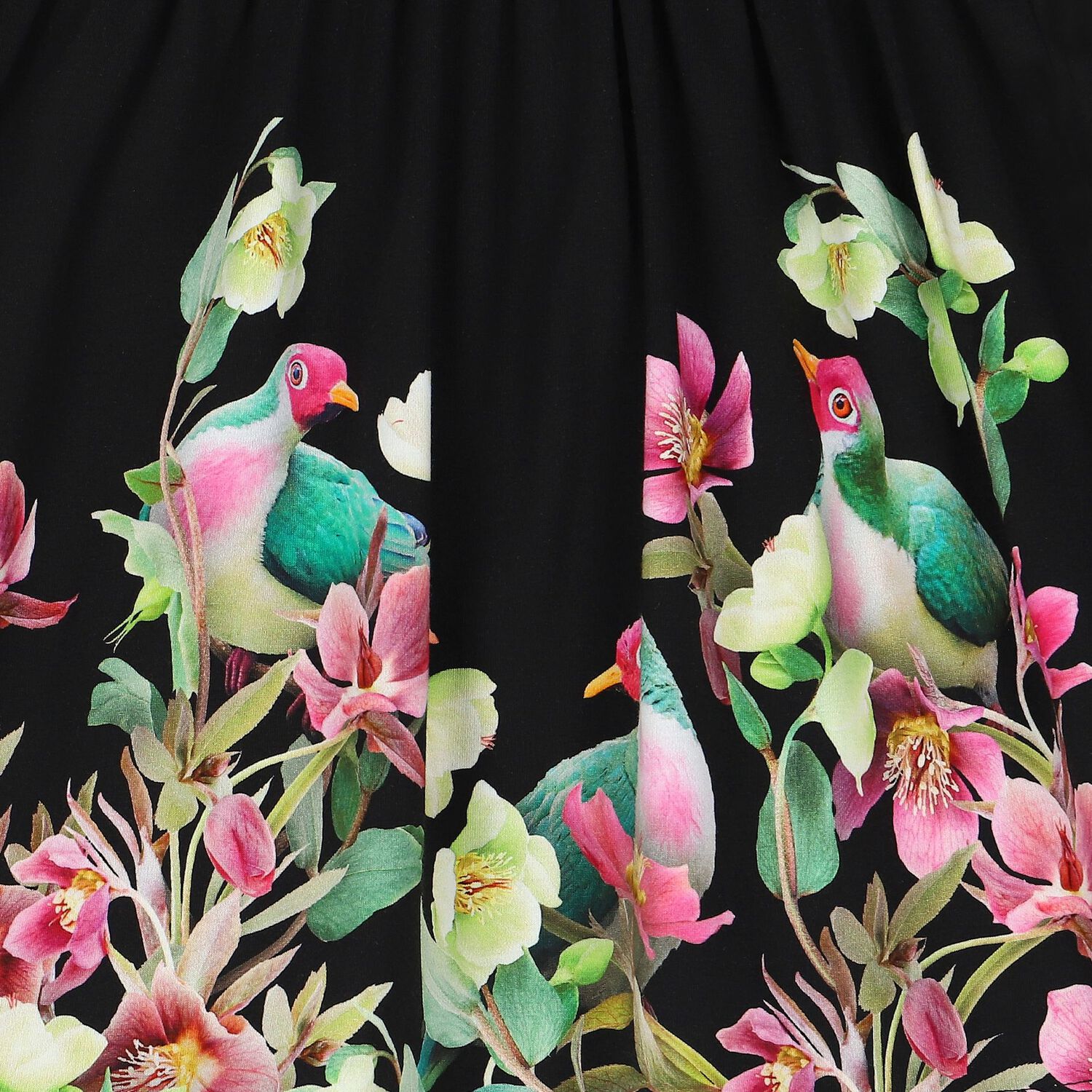 Girls Black Printed Dresses, 1, hi-res