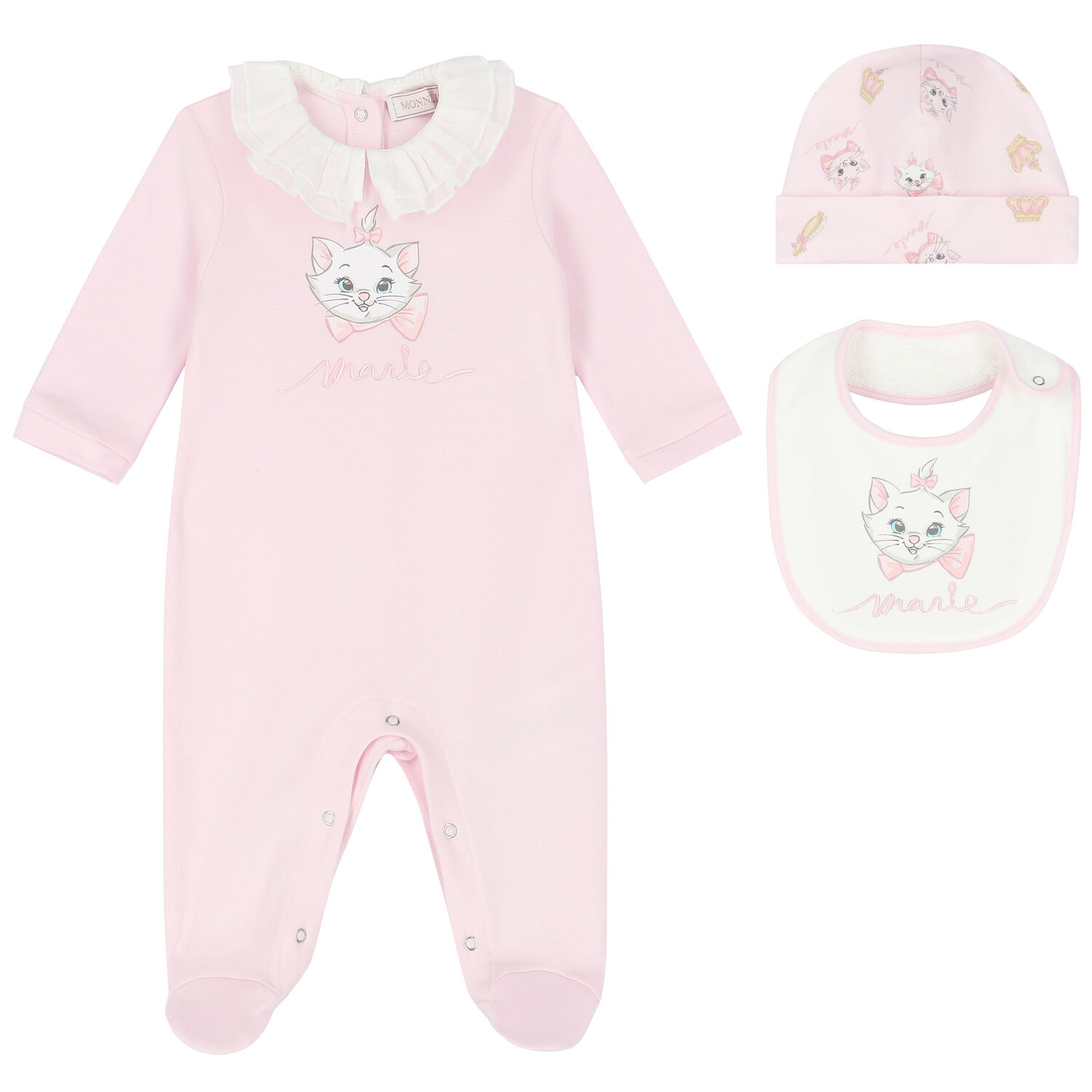 Baby Girls Pink Marie Babygrow Set, 1, hi-res