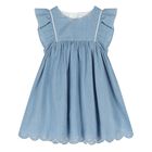 Younger Girls Blue Dress Set, 1, hi-res