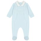 Baby Boys Blue Babygrow, 1, hi-res