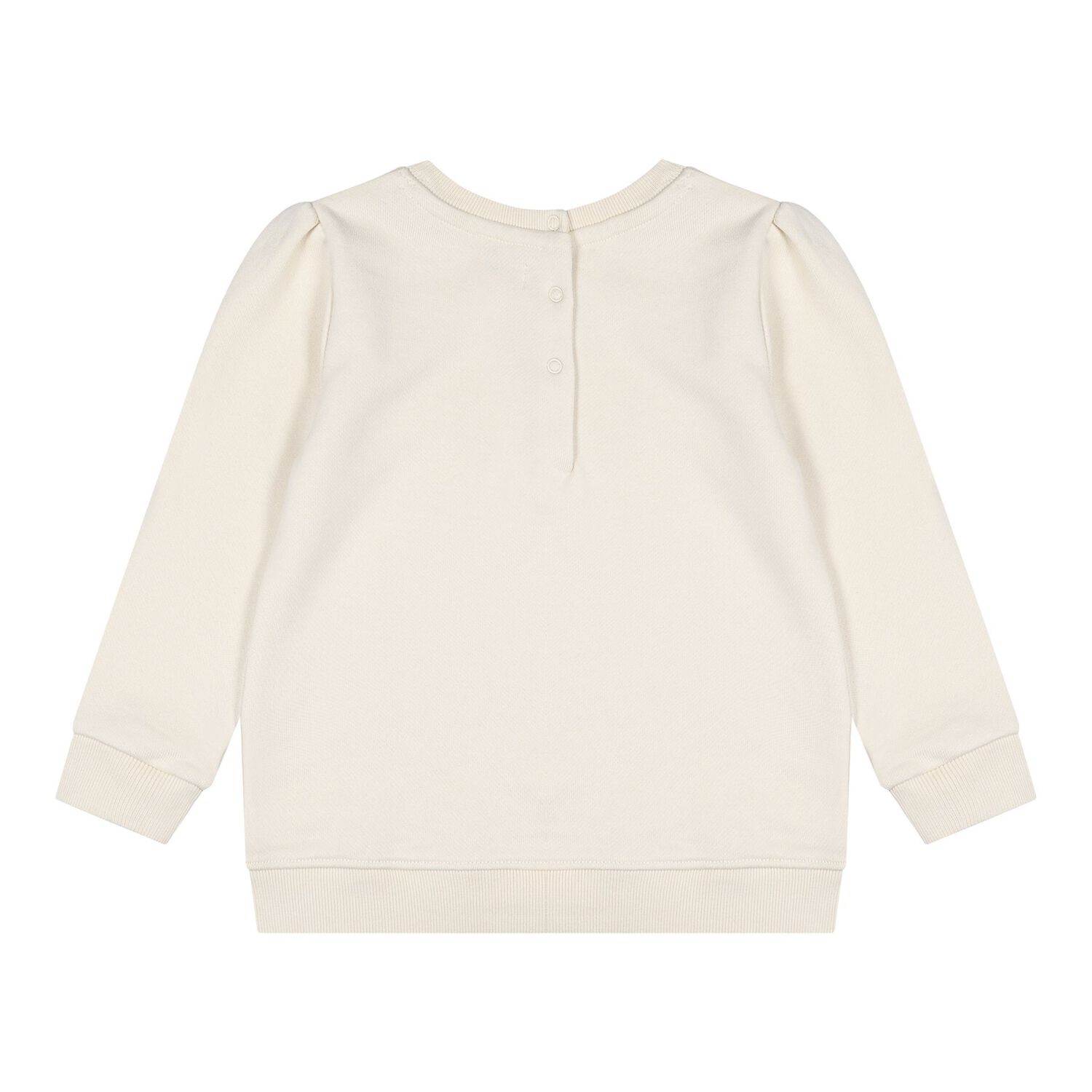Baby Girls Beige Patchwork Bear Tracksuit, 1, hi-res