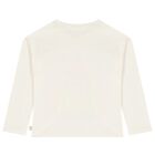 Girls Ivory Pony Long Sleeve Top, 1, hi-res