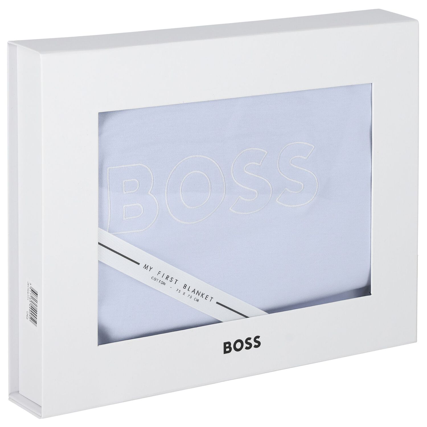 Baby Boys Blue Logo Blanket, 2, hi-res