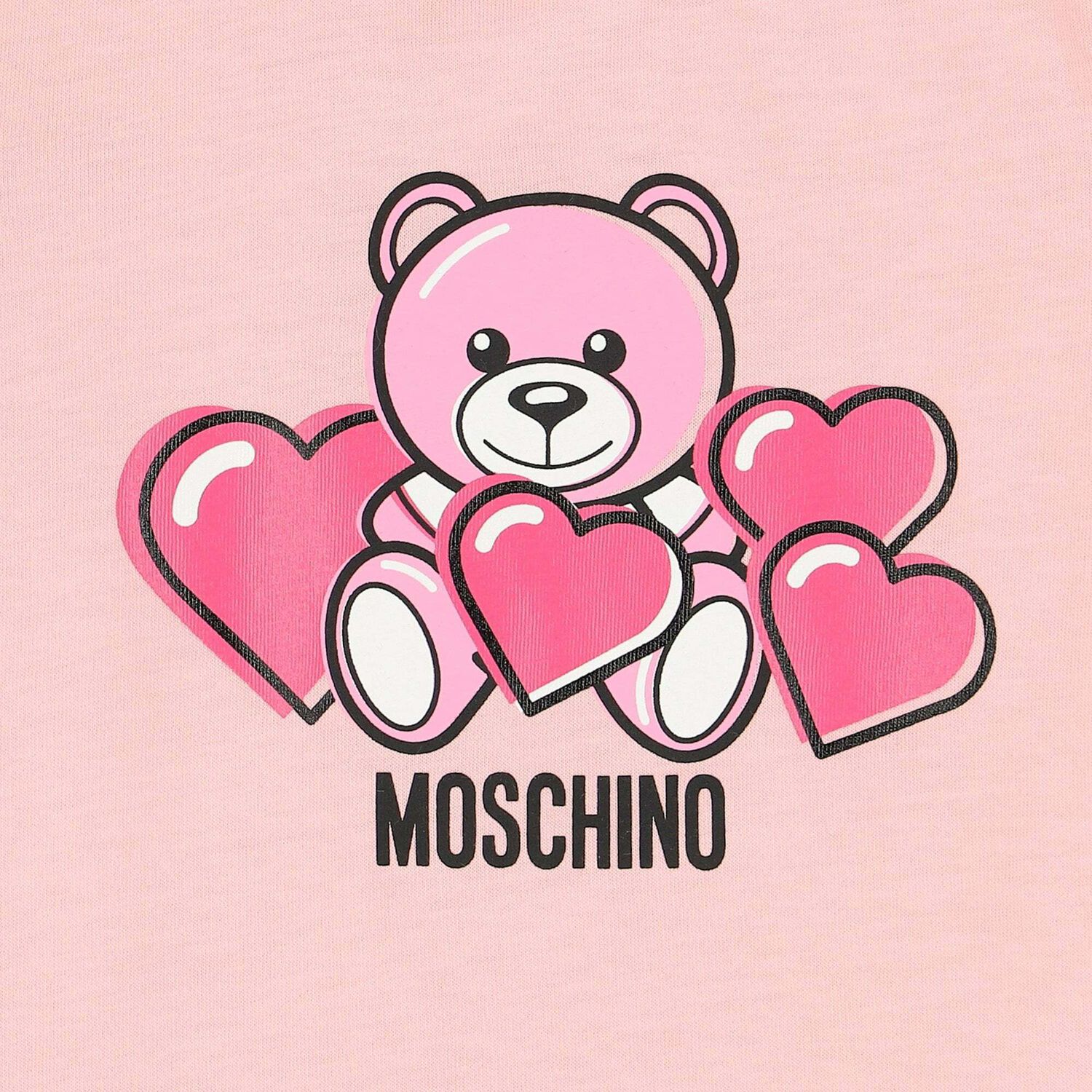 Baby Pink Logo Romper, 1, hi-res