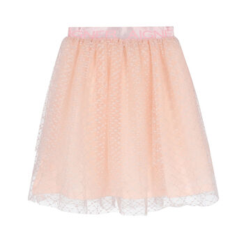 Girls Pink Tulle Skirt