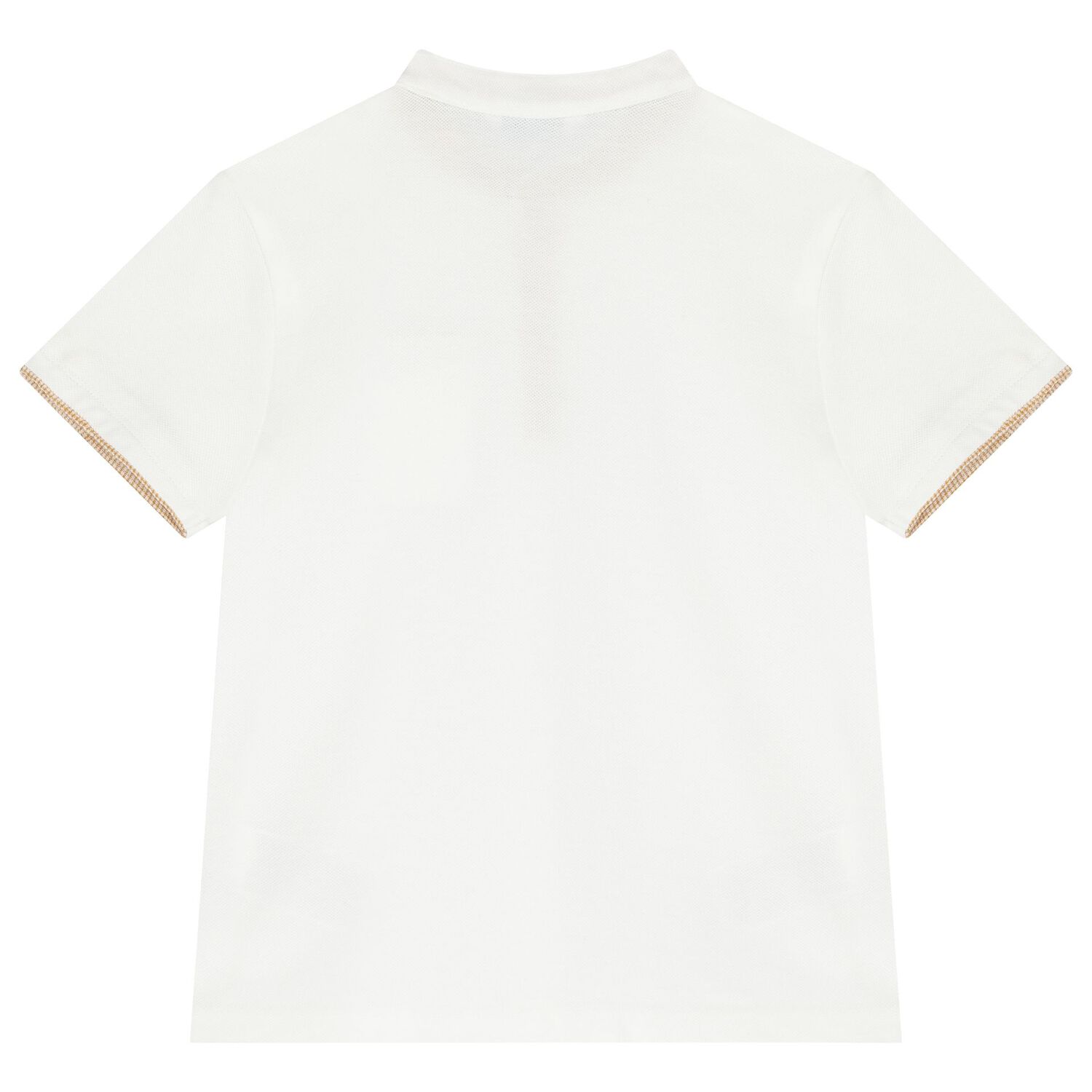 Boys White & Beige Shorts Set, 1, hi-res image number null