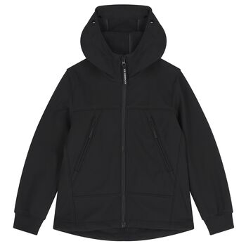 Boys Black Hooded Jacket 