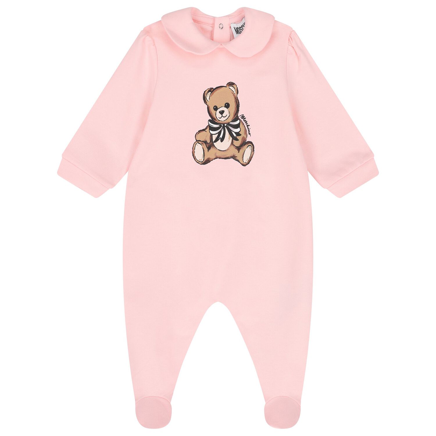 Baby Girls Pink Teddy Bear Logo Babygrow Gift Set, 1, hi-res