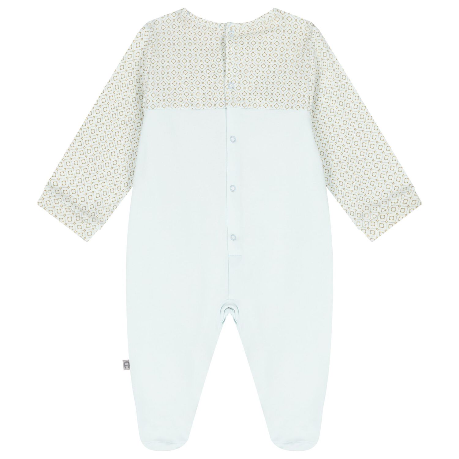 Baby Boys Blue Logo Babygrow Set, 1, hi-res