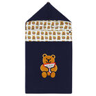 Baby Boys Navy Teddy Logo Nest, 1, hi-res