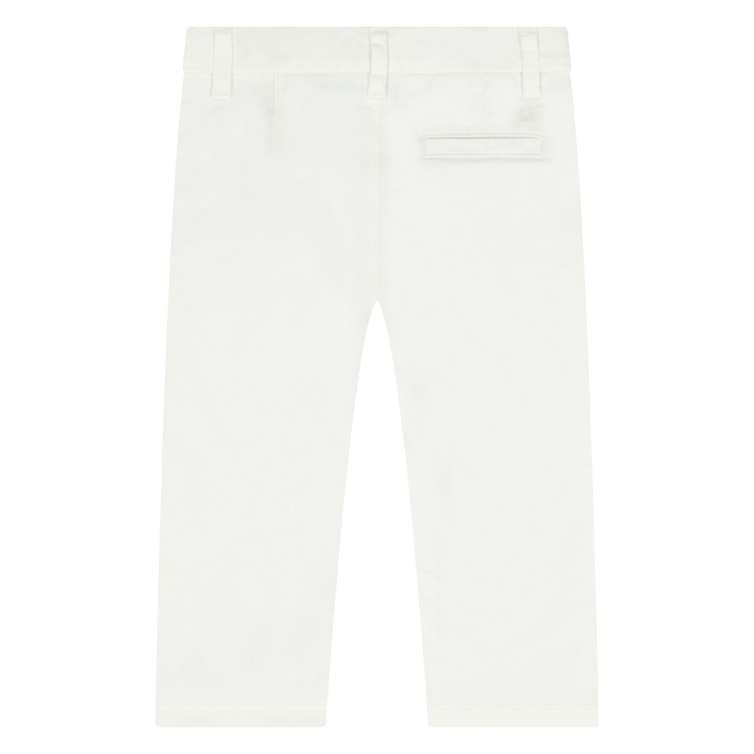 Younger Boys White Chino Trousers, 3, hi-res