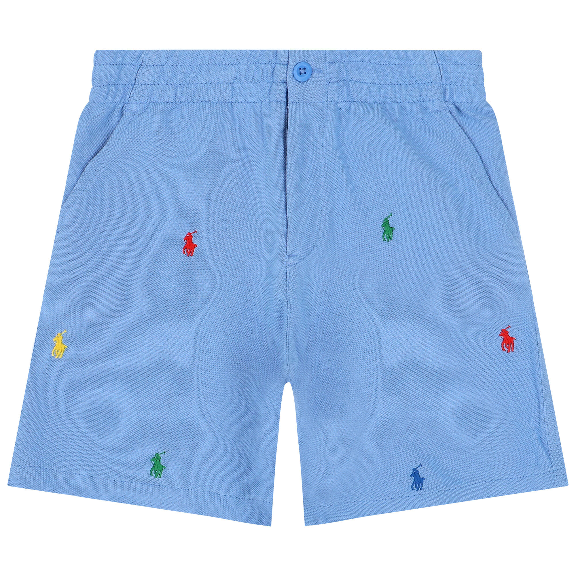 Ralph Lauren Boys Blue Logo Shorts Junior Couture UK
