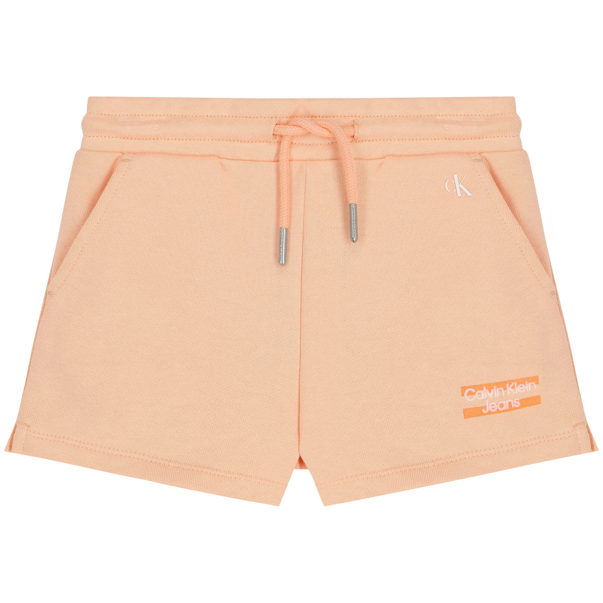 Calvin Klein Girls Coral Logo Shorts Junior Couture UK
