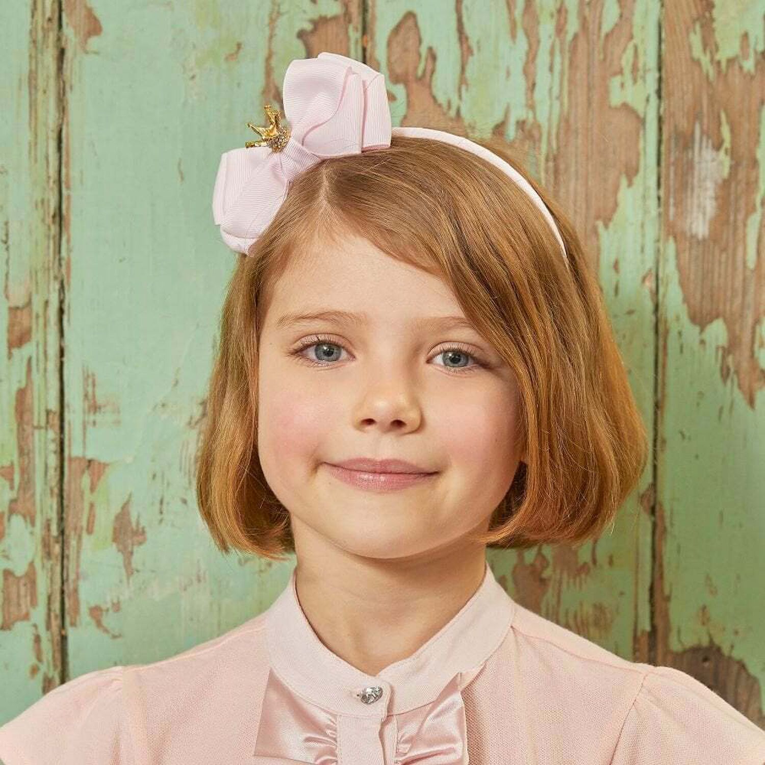 Girls Pink Bow Headband, 3, hi-res