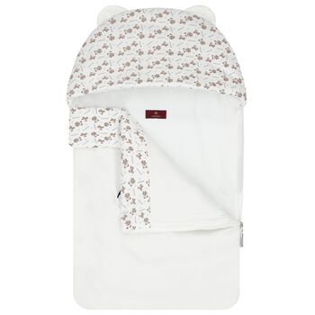 White Teddy Bear Logo Baby Nest