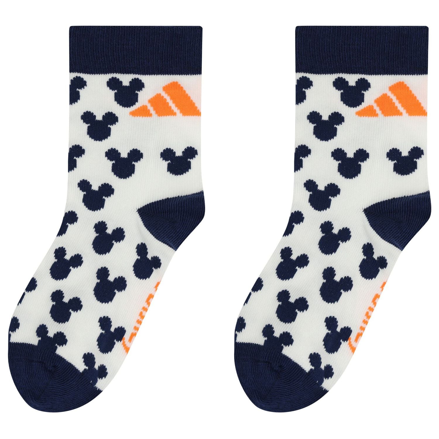 Boys Navy Blue & Yellow Disney Logo Socks ( 3-Pack ), 1, hi-res
